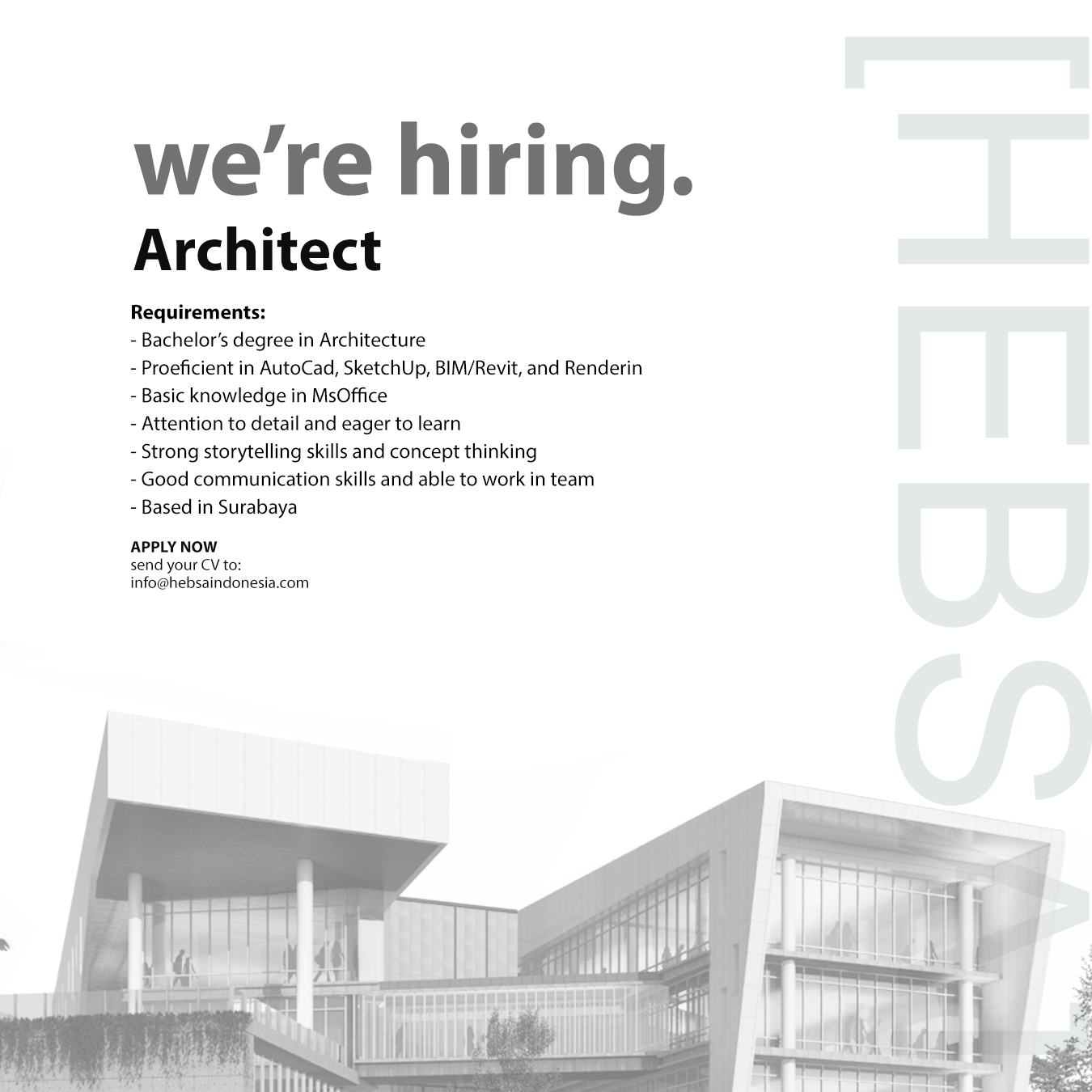Poster Architect di Hebsa Indonesia 1